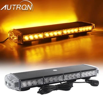 

21" Red White Amber Bule LED Emergency Beacon Light Bar Warning Strobe Flashing Lamp Roof 38 W