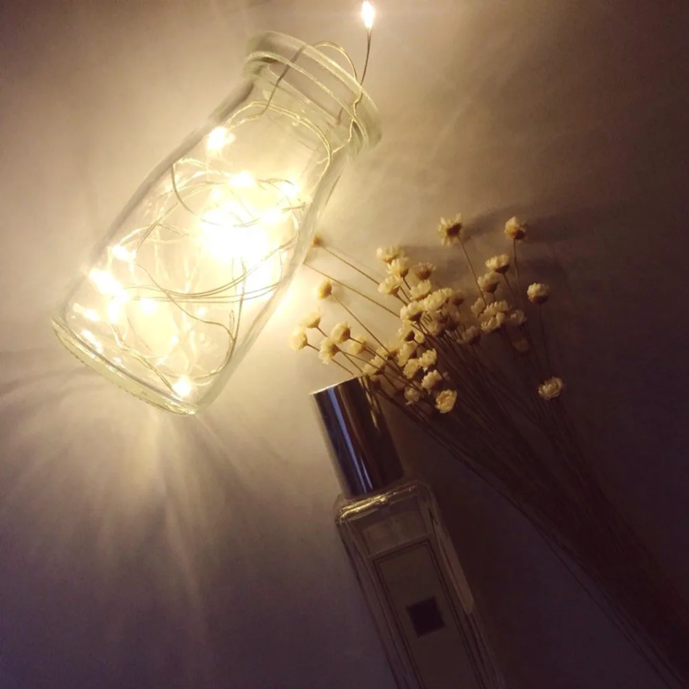 

New LED Starry Wire String Lights Fairy Micro LEDs Copper Wire Battery Outdoor Decoration Warm Lamp Holiday Party Wedding Light