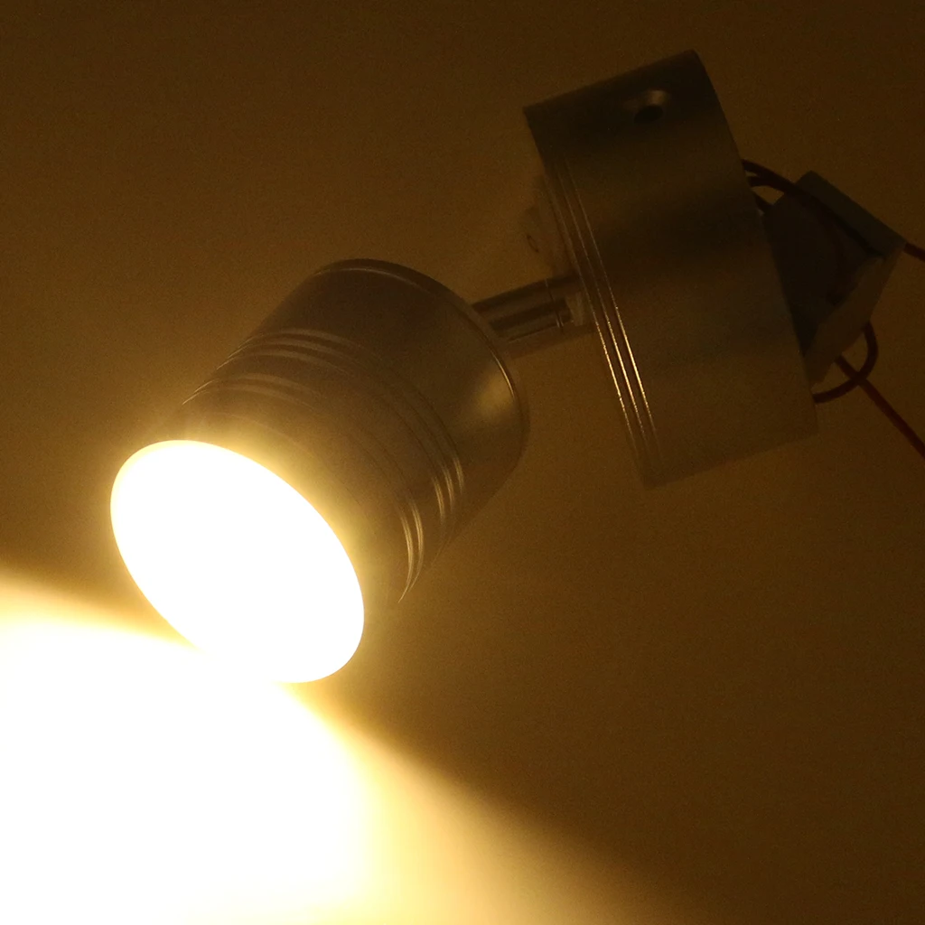5W 12V Boat Adjustable LED Reading Light Wall Lamp with Switch Wall Mount