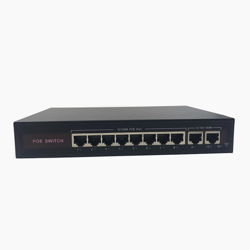 Коммутатор POE Ethernet 48 В с 8 портами 10/100 Мбит/с IEEE 802 3 af/at подходит для