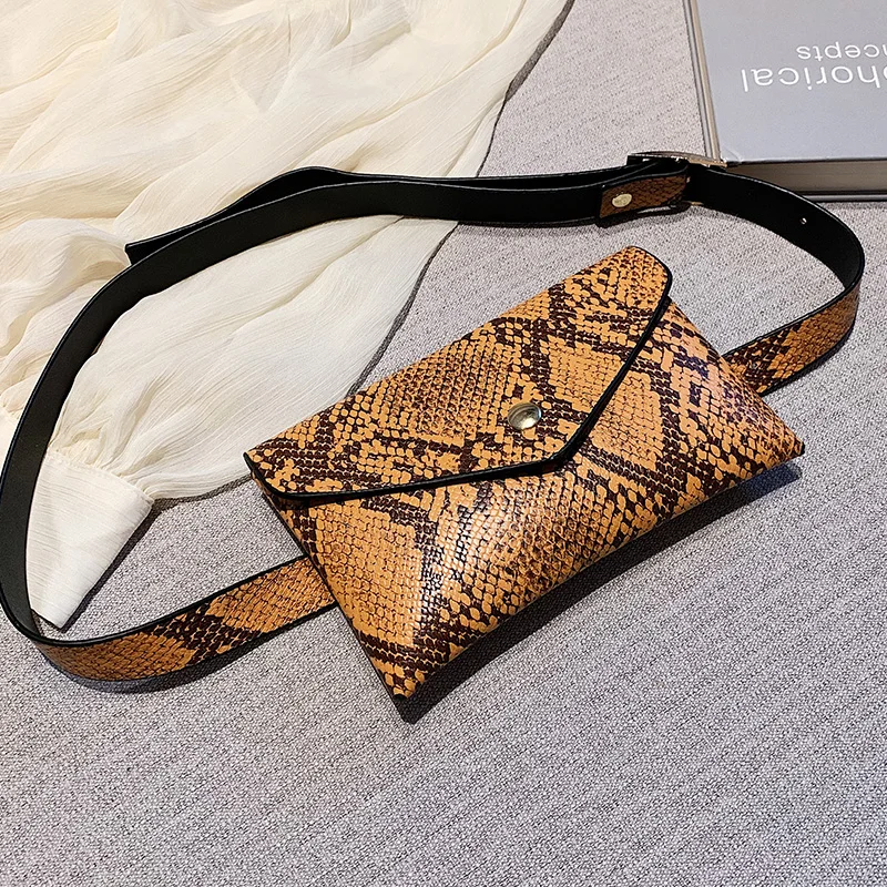 

Serpentine Waist Bag Female Belt Brand Fashion Waterproof Chest Handbag Unisex Fanny Pack Ladies Waist Pack Belly Bags Purse sac
