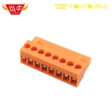 Bornier PCB 15EDGK, borne de câblage ORANGE, 3.96mm, HT396K, HT3.96K, HT3.96, 2P ~ 12P, borne PHOENIX DEGSON yenniu