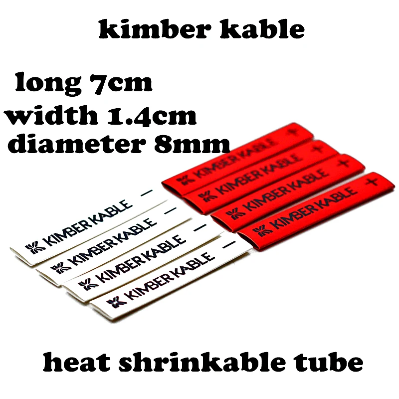 

HIFI Kimber kable speaker plug heat shrinkable tube can use 5-8mm wire, fever DIY plug shrink tube