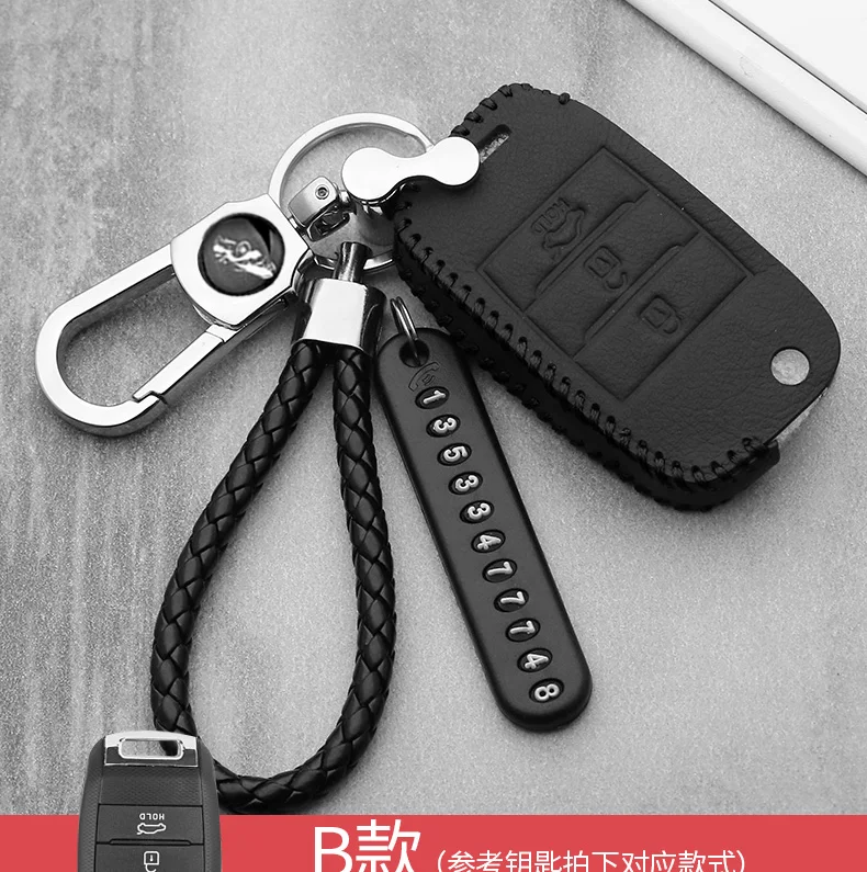 Светящийся кожаный откидной Складной автомобильный чехол для ключей для KIA Sid Rio KIA Soul Sportage Ceed Sorento Cerato K2 K3 K4 K5 дистанционный чехол Защита