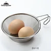 Outdoor Filter Mesh Scoop Bowl Campingmoon S213 Stainless Steel Fine Strainer 5