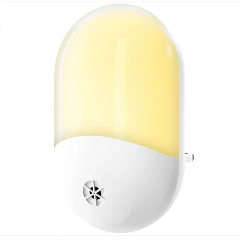 ZEYEILY Light Sensor Night Light EU/US Plug in LED Lamp Warm Light For Hallway Bedroom Garage Corridor Kitchen dusk to dawn automatic led night light wall plug in dusk to dawn sensor light lamp warm white us uk eu plug