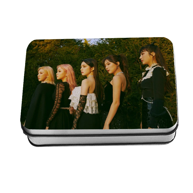 Kpop красный праздничный Finale Polaroid фото ЛОМО карта K-pop в звездочку красное бархатное