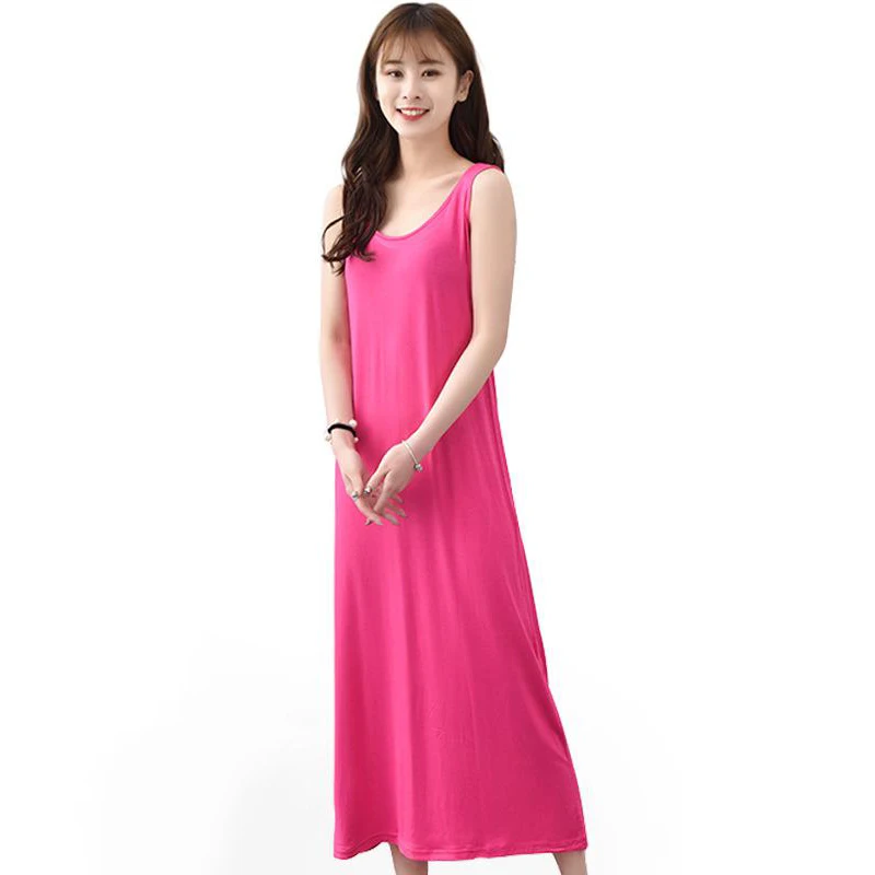 Summer Women Casual Sleepwear Long Modal Nightgown Nightie Loose Home Dress Sexy Lingerie Nightdress Oversize 4XL 5XL 6XL 7XL