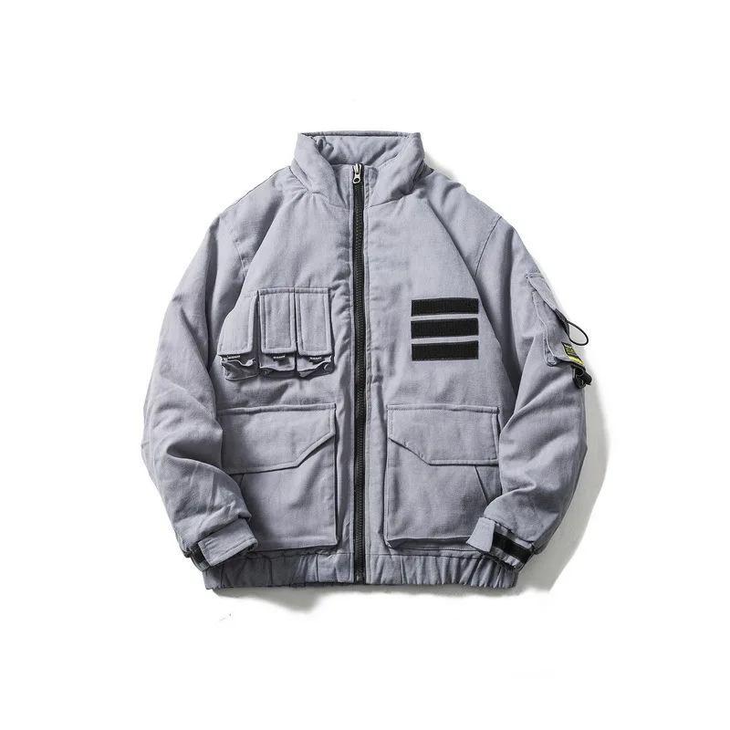 Natural And of New Style Brushed Canvas Jacket Style Cotton Coat Men's Winter Thick Cotton Clothes Popular Brand Coat