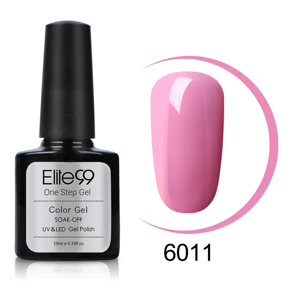 Elite99 10 мл один лак для ногтей 3 в 1 нет необходимости Топ база пальто чистый цвет гель лак полу Перманентный лак для ногтей УФ Гель-лак для ногтей - Цвет: 6011