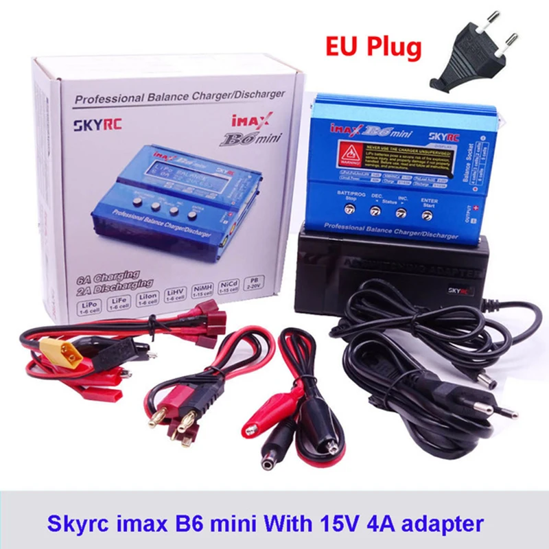 

Original SKYRC IMAX B6 MINI Balance RC Charger-Discharger For RC Helicopter Re-peak Ni MH Ni CD LiHV Aircraft+Power Adpater