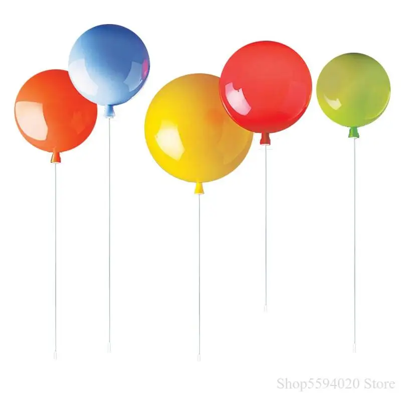 Современные Простые потолочные светильники для детской комнаты цветные лампы