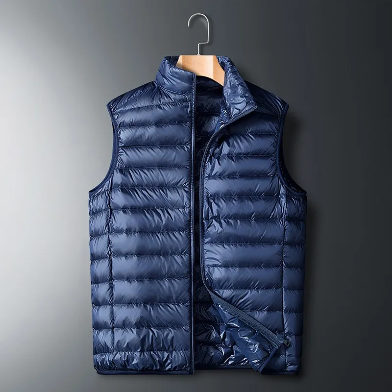 Duck Down Vest Men and Women Universal Spring Light Jackets Fashion Sleeveless Outerwear Coat Autumn Coat White Duck Down Duck Down Vest Men and Women Universal Spring Light Jackets Fashion Sleeveless Outerwear Coat Autumn Coat White Duck Down