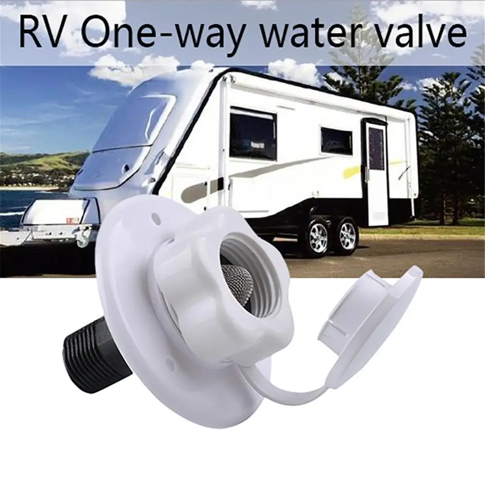 Детали RV наполнитель шеи для резервуаров для воды белый гравитационный свежая вода заливка люка впускной клапан RV трейлер запирающая крышка аксессуары