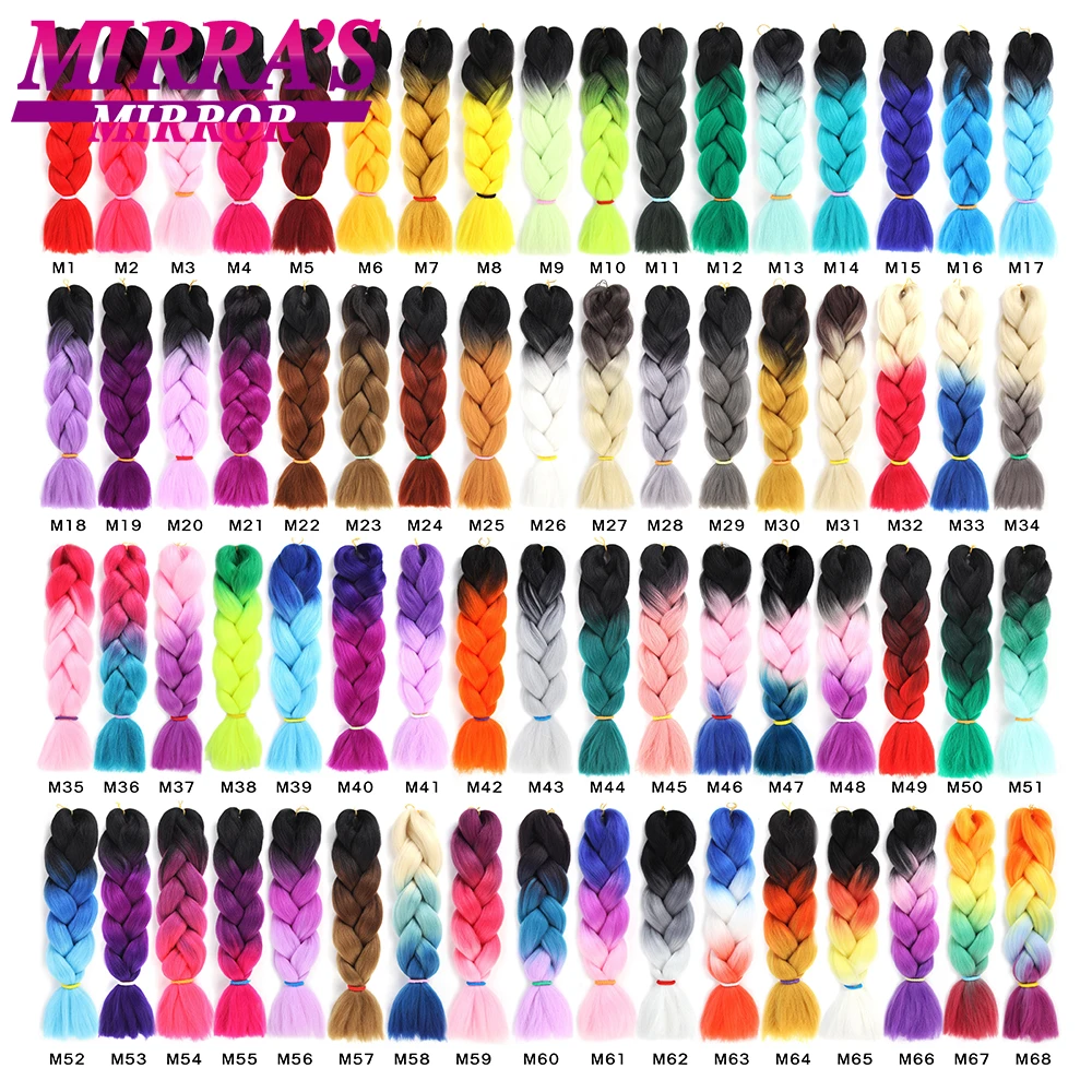 Synthetisches Flechthaar 24 Zoll Jumbo Braids Haarverlängerungen Ombre-Haar für Box Braids Crochet Jumbo Flechthaar Vorgestreckt – Detail 2