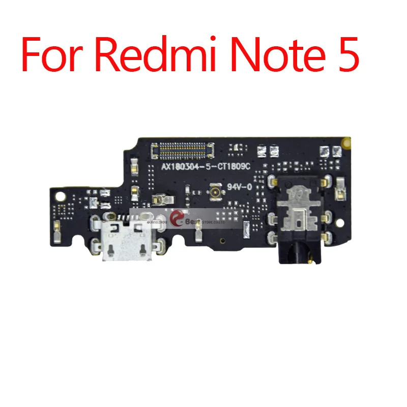 For Redmi Note 5 10 шт./партия, usb-разъем для зарядки, гибкий кабель с микрофоном для XiaoMi PocoPhone F1 Redmi Note 7 6 5 Pro Plus 7A 6A S2 - Цвет: For Redmi Note 5