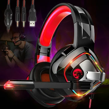 

1pc Wired Professional Gaming Headset Adjustable Bass Stereo Ergonomic Headphone For PS4/Xbox One