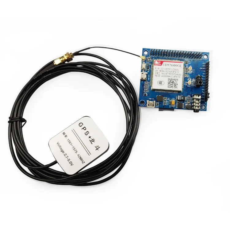 LC-GSM-7600-T SIM7600CE-T полный Netcom 7 Режим 4G/3g/2G голосовые SMS Dial-up интернет GNSS позиционирование SD карта Raspberry Pi Плата расширения - Цвет: LC-GSM-7600-T