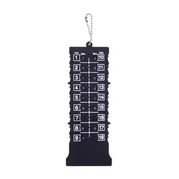 

18 Hole Golf Stroke Score Card Counter Golf Score Indicator with Key Chain