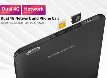 

P80X 4G Phablet 8 Inch 2+32G Android9.0 Dual Cameras Octa-Core Tablet PC Support TDD+FDD 4G network and dual SIM card slot