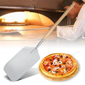 

Pizza Shovel With Long Wooden Handle Pastry Tools Pizza Cake Baking Tools Home Kitchen Baking Pastry Tool Eco-Friendly Material