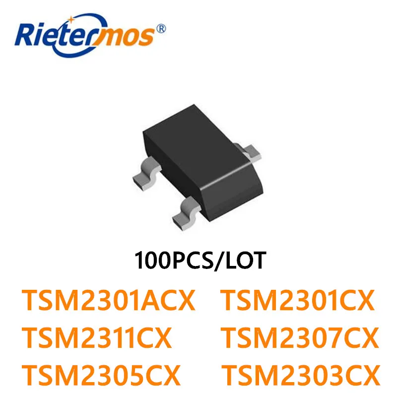 

100pcs TSM2301ACX TSM2301CX TSM2301CX TSM2311CX TSM2307CX TSM2305CX TSM2303CX PMOS SOT23