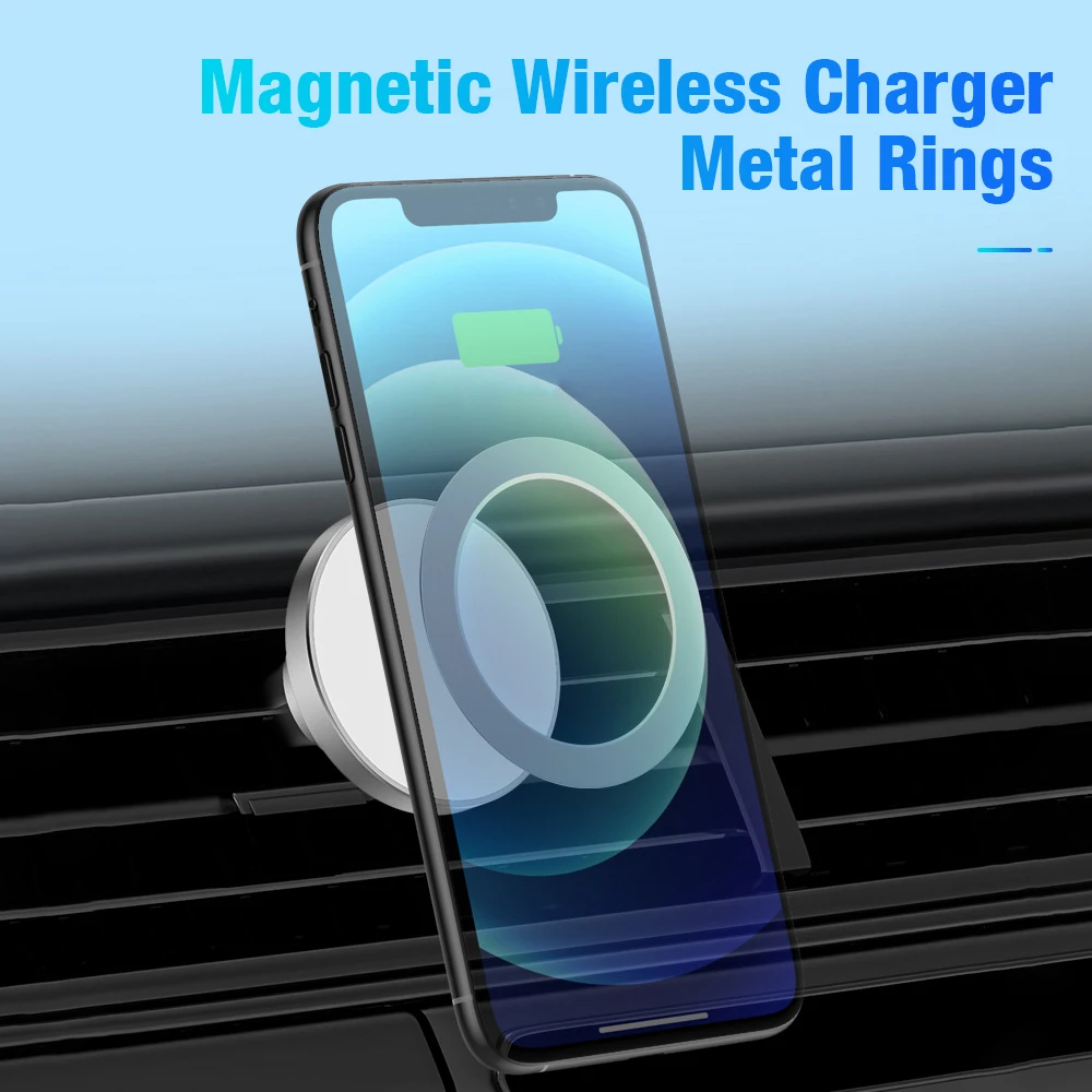 bedside phone holder 1pc/2pcs/5pcs Metal Ring Sticker for Magsafe Wireless Charging Plate Disk Sheet for iPhone 12 13 Pro Magnetic Phone Holder iphone holder for car