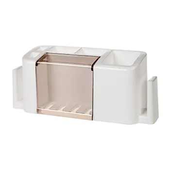 

New Multifunctional Toothpaste and Toothbrush Holder Creative Storage Case Organizer Box Bathroom Accessories Set For Home Use