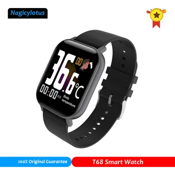 

Body Temperature Monitoring Smartwatch T68 Fitness Tracker Smart Bracelet Message Reminder Sleep Analysis Bluetooth Smartwatch
