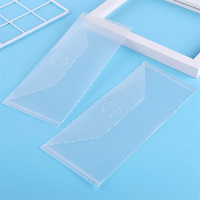 10pcs/set 0.3mm Magnetic Sheets & Plastic Folder Bags For Storage Cutting  Dies Stamps Organizer Holders Transparent Bags 7x5inch