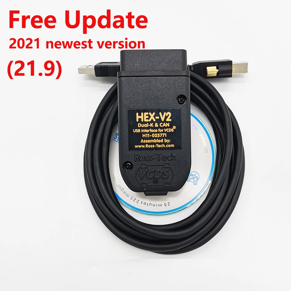 Новинка 2021 года сканеры VAG COM 21 9 OBD Hex Can V2 для автомобилей VW AUDI Skoda с 1996 -2017 Vag21.3 Atmega162 |