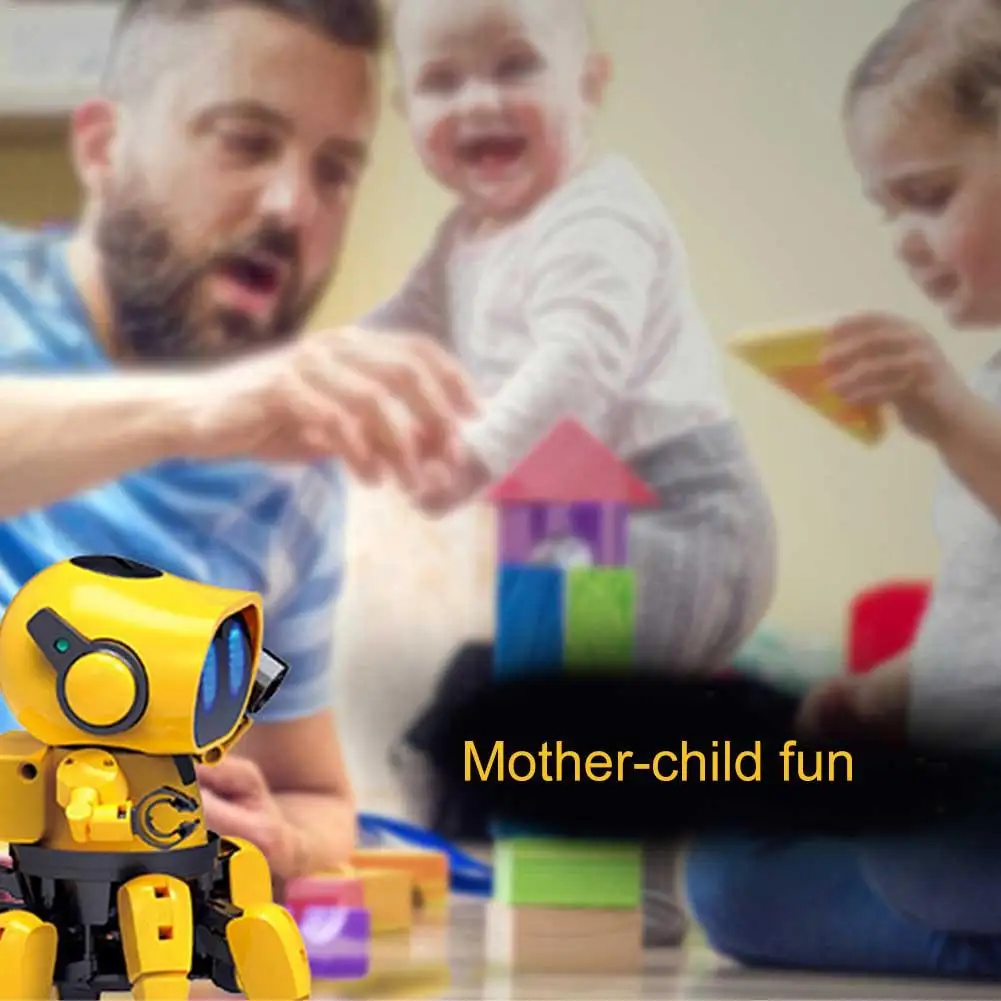 AI Интеллектуальный DIY робот детская обучающая модель сборочный набор ходячая говорящая игрушка робот Детский интерактивный игровой робот
