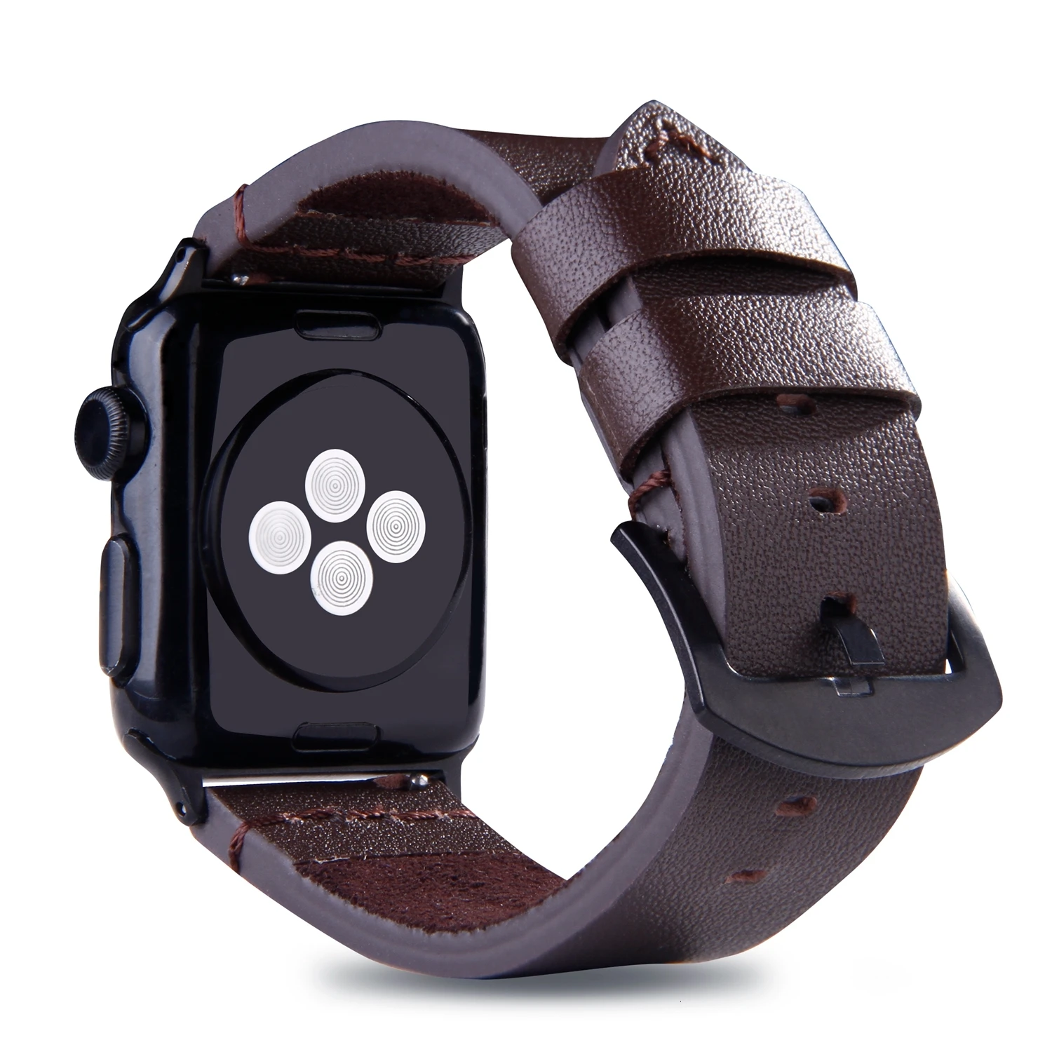 Кожаный ремешок с металлической застежкой для apple watch серии группа 3 2 1 iwatch ремешок 42 мм Замена Браслет 38 мм полосы