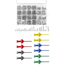 

Fashionm2 M2.5 M3 M4 304 Stainless Steel Hexagon Head Cap Machine Screw With Mini SMD IC Test Hook Clip