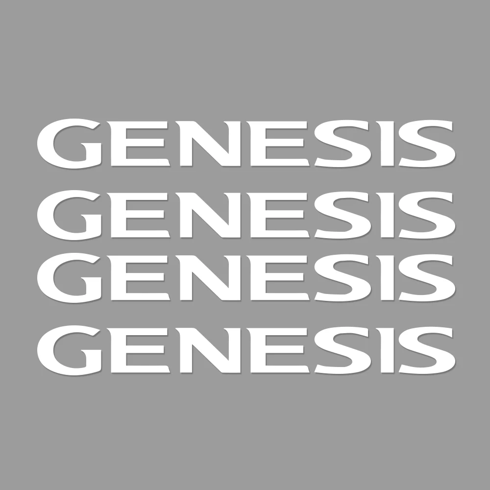 For Genesis 4 шт. автомобильный стеклоочиститель наклейки для hyundai Elantra Accent Tucson i40 i30 i10 i20 Veloster IX35 IX20 Solaris Genesis сантафе GDi - Название цвета: For Genesis
