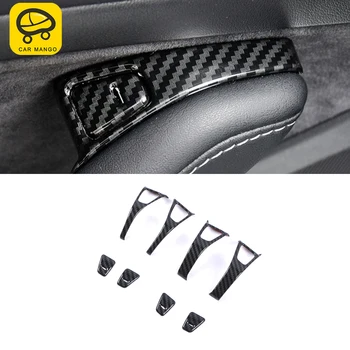 

CarManGo For Tesla Model 3 2017-2020 Car Accessories Inner Door Handle Bezel Cover Sticker Frame Interior Moulding Trim