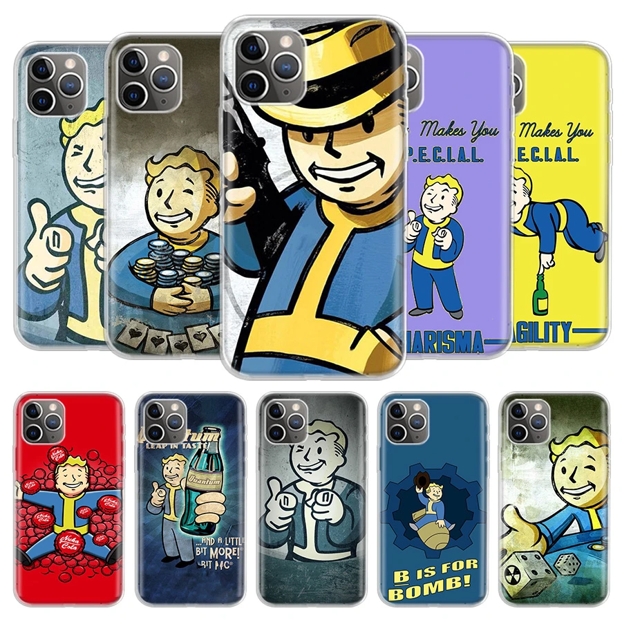 ادراج ملابس fallout new vegas Cover Phone Case For iPhone 13 12 11 Pro 7 6 X 8 ... coque iphone 7 Fallout 4