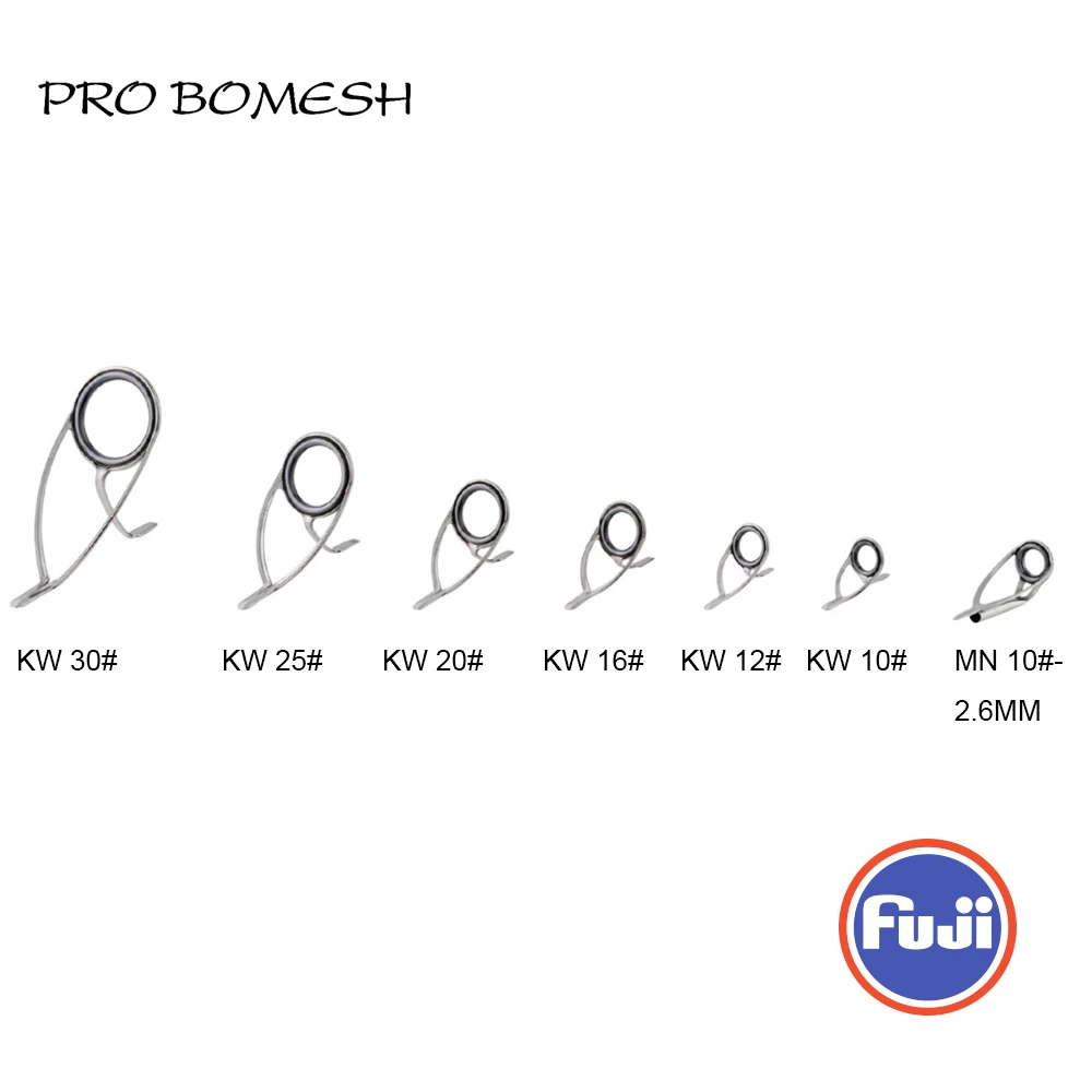 Fuji Sic Guide And Top 7pcs Set Kw Guide Mn Top Guide Set Surf Carp Rod Building Component Repair Fishing Pole Diy Accessory Fishing Rods Aliexpress