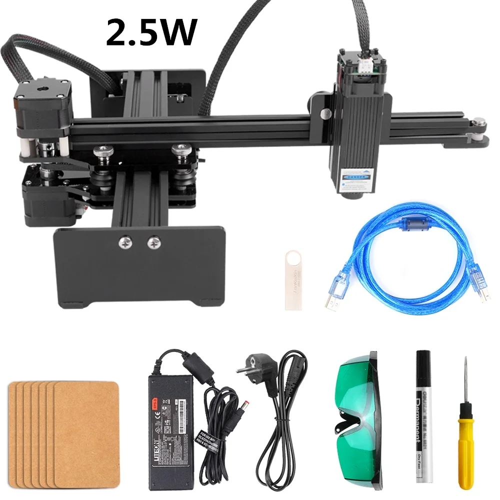 

2.5W CNC Laser Engraver For Metal Engraving Carving Machine Laser Cutting Engraving Machine laser+engraving+machines DIY tools