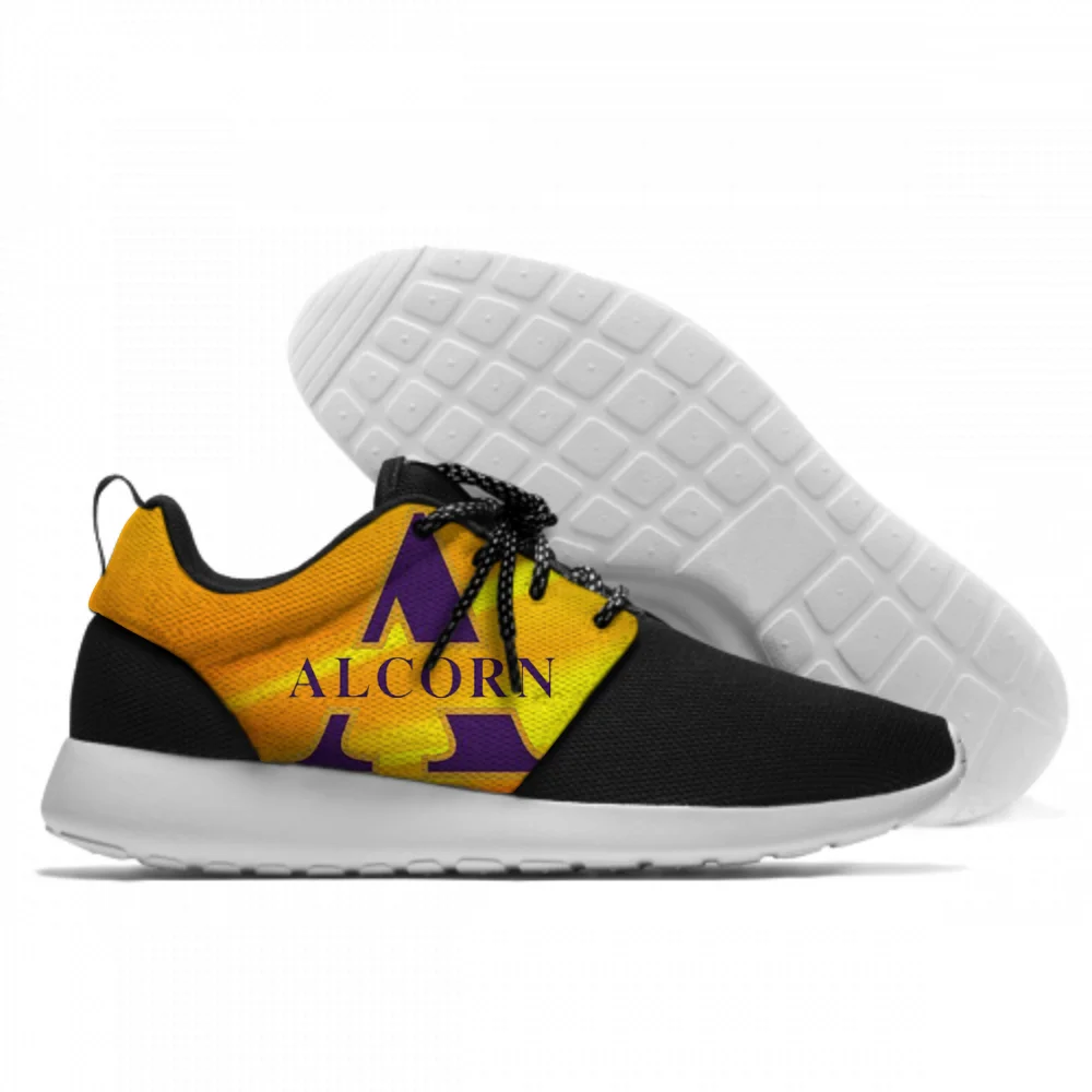 Braves 2 Индивидуальные кроссовки Alcorn State Hot Printing Braves Унисекс Легкие прогулочные повседневные кроссовки на шнуровке для спортзала - Color: Braves 2