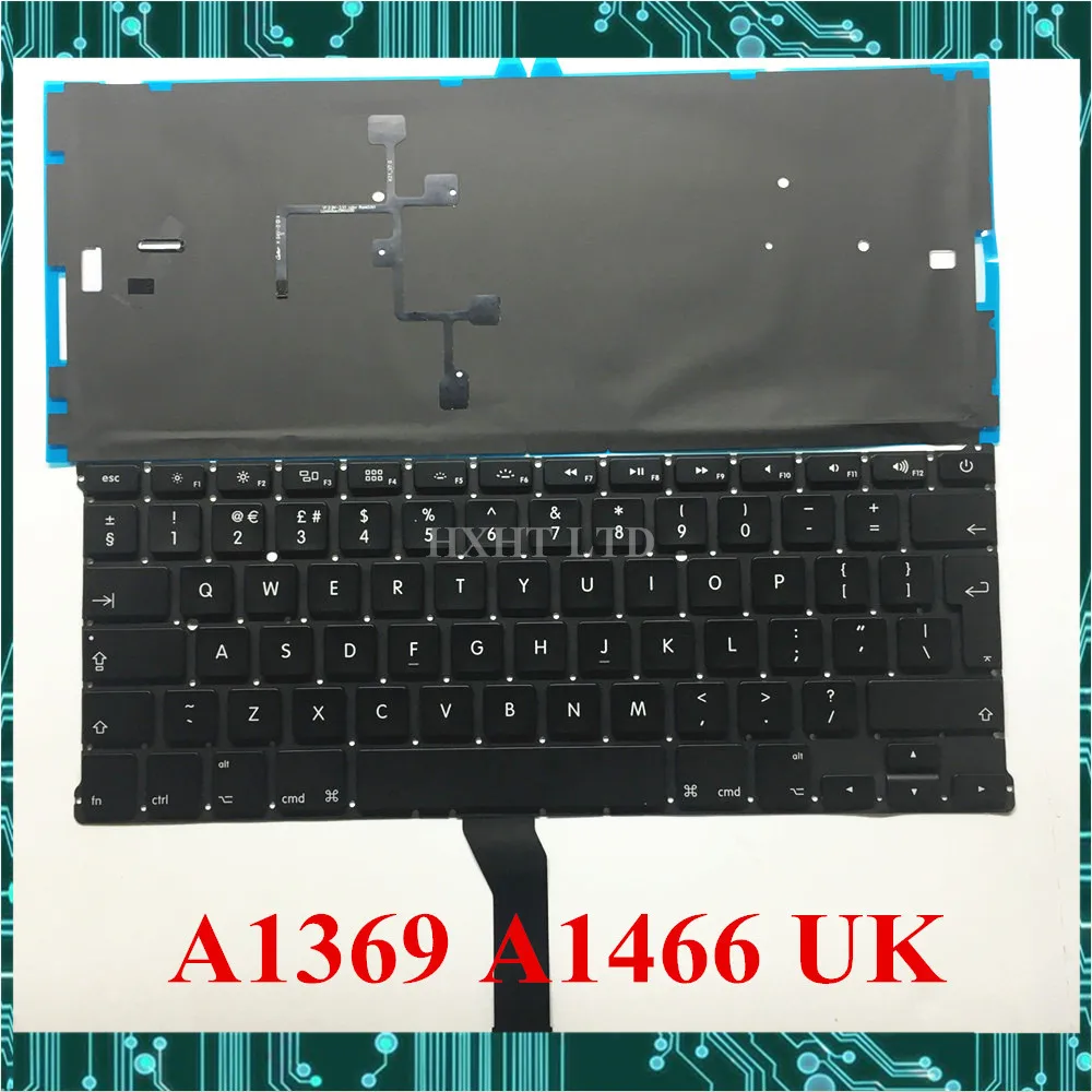 Новая клавиатура A1369 A1466 UK для Apple Macbook Air 1" A1369 A1466 Клавиатура ноутбука английский 2011 2012 2013 лет