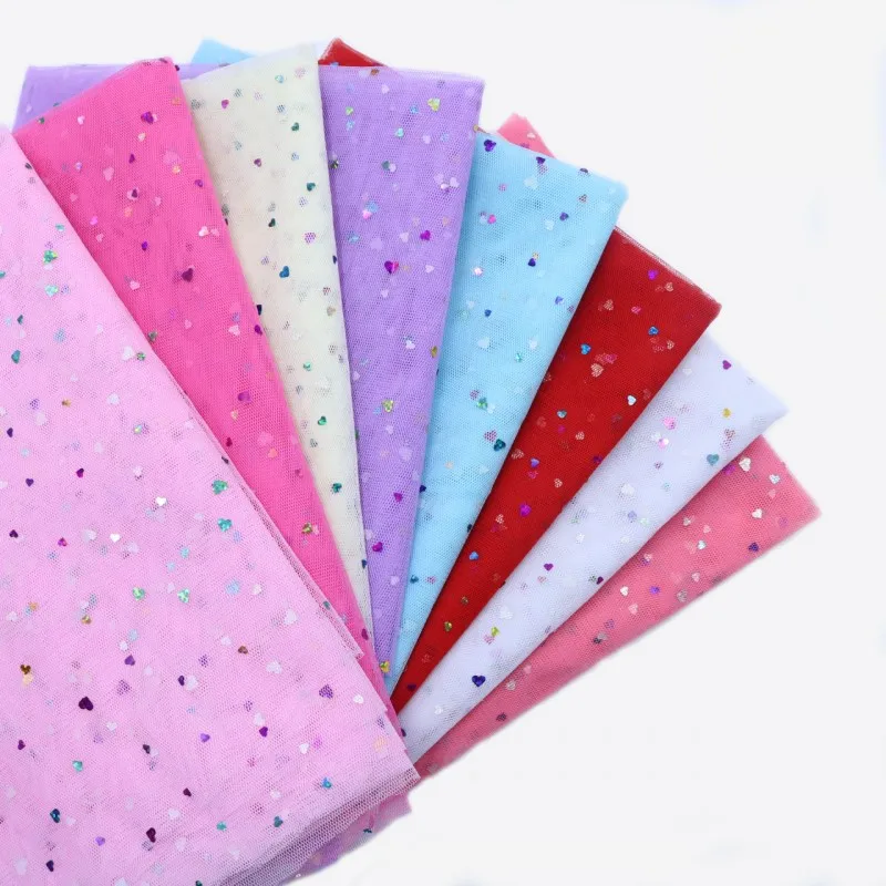 Organza Crafts Fabrics Glitter Fabrics Meter Organza Toys Patchwork Diy Fabrics Aliexpress