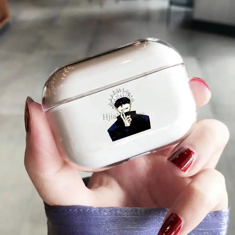 Satoru Gojo Earphone Case For Apple Airpods Pro Transparent Protective Shell For Airpods 3 Cover Earphone Accessories Aliexpress Satoru Gojo Earphone Case For Apple Airpods Pro Transparent Protective Shell For Airpods 3 Cover Earphone Accessories Aliexpress