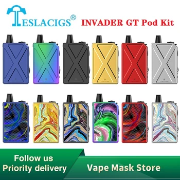 

In Stock Original Tesla INVADER GT Pod Kit 1200mAh Battery & 3ml Capacity E-cig Vape Kit Type C Charge Vs Invader 3/ Invader 4X