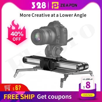 

Zeapon Micro 2 Camera Rail Slider Aluminum Alloy Lightweight Portable Versatile Mounting Options for DSLR and Mirrorless Camera