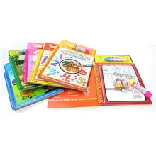 Перекрестная граница граффити воды Рисование книга история мама и ребенок образовательная ранняя детская пейзаж Картина карта