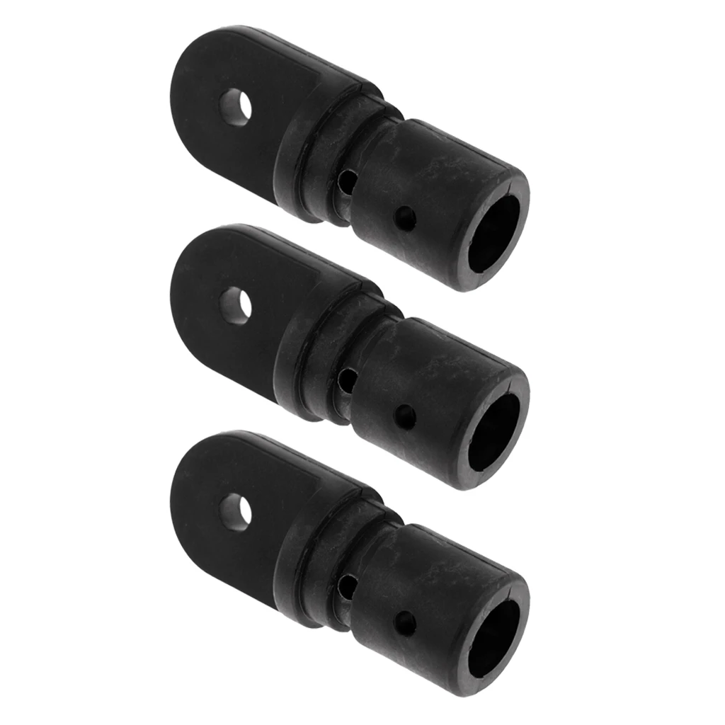3xNylon Marine Boat Bimini Top Fitting 22mm Internal Insert Tube Eye End Cap