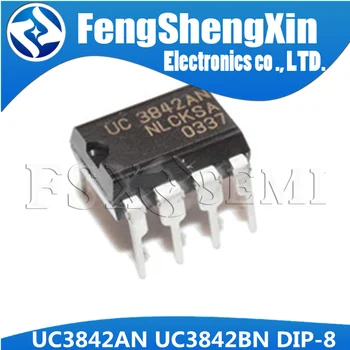 

100pcs/lot UC3842AN DIP8 UC3842 UC3842BN DIP 3842AN DIP-8 UC3842A UC3842B UC3842 PWM Controller IC