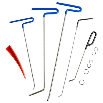 

New Dent Removal Rods Tools Paintless Dent Repair Set with Air Wedge Tool for Auto Body Hail Dae Remover (10 Pieces)