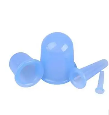 4Pcs Silicone Vacuum Cupping Set Health Cups Opener Moisture Absorber Pull Family Back Massager Anti Cellulite Chinese Therapy 2